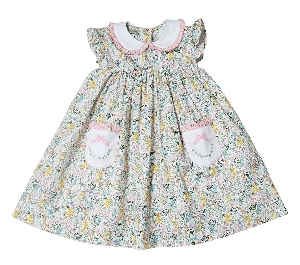Easter Floral float dress with pockets
