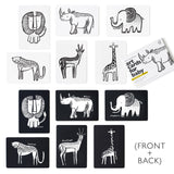 Art Cards for Baby - Safari Animals - Infant Flash Cards