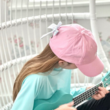 Rainbow Sparkle Bow Baseball Hat (Baby, Youth, Junior)
