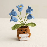 Handmade Knitted Potted Plants Cotton Desk Decor