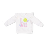 Pretty Tennis - Ruffle Sweatshirt