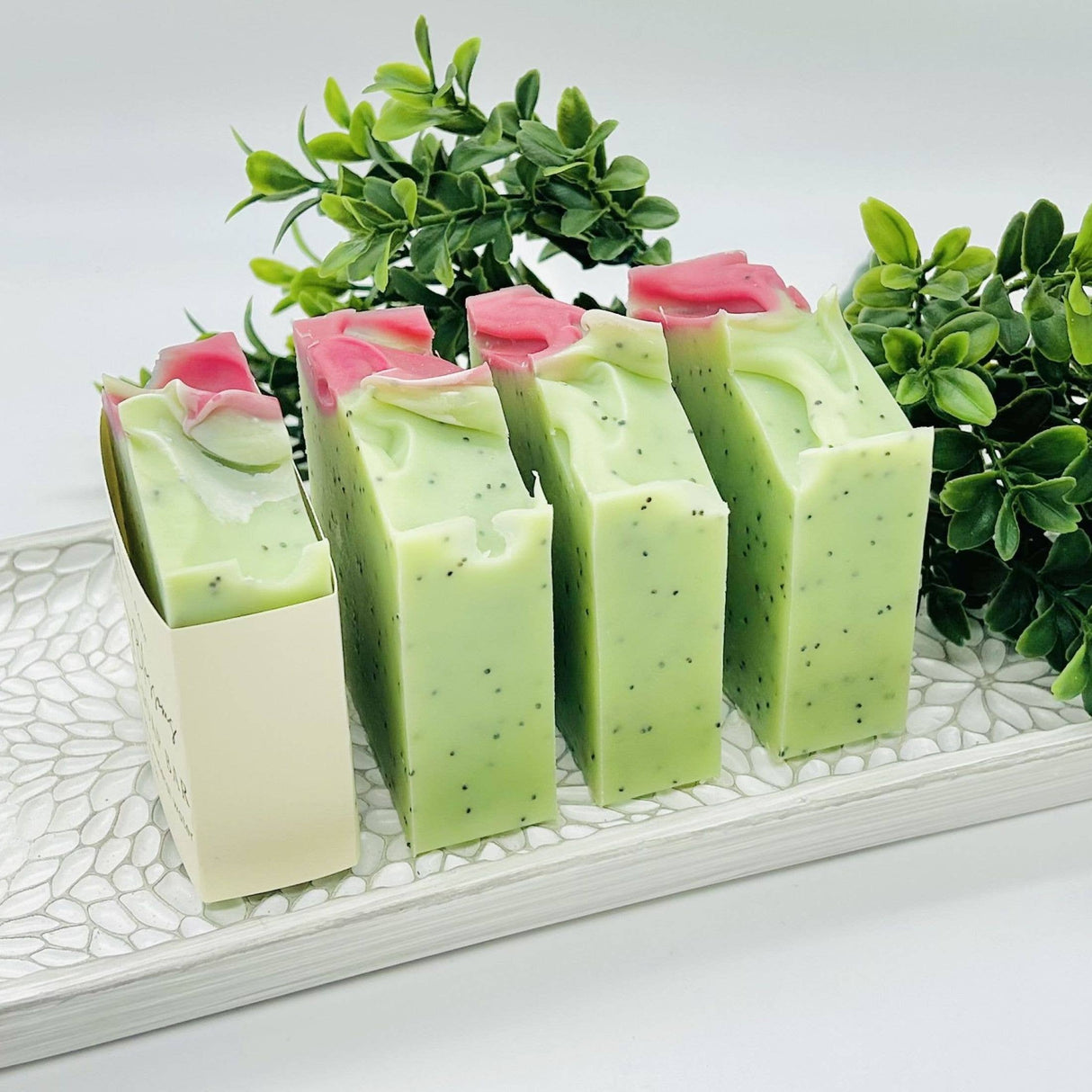 Daisies & Poppies Handmade Soap Bar SPRING COLD PROCESS