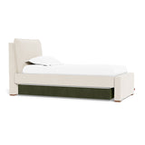Moss Green Velvet Trundle Fabric (Performance Velvet)