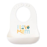 I Love Mom Wonder Bib