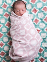 Receiving/Stroller Blanket: Handmade, Block-Printed Cotton