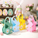 Easter Bunny 3D Felt Basket Cute Rabbit Tote Bag