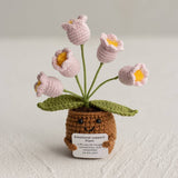Handmade Knitted Potted Plants Cotton Desk Decor