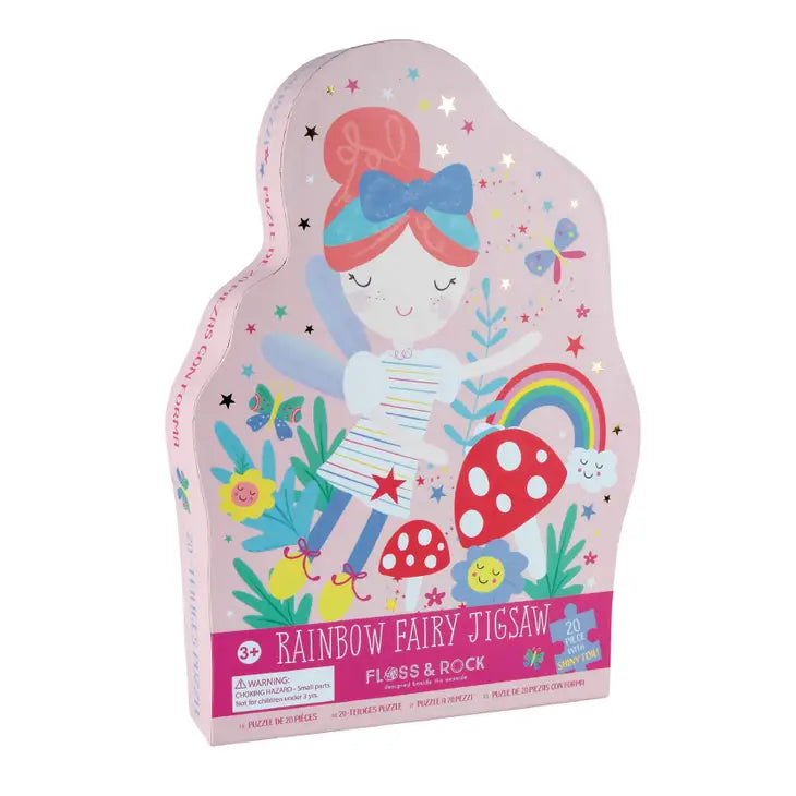 20pc Jigsaw in Shaped Box - Rainbow Fairy