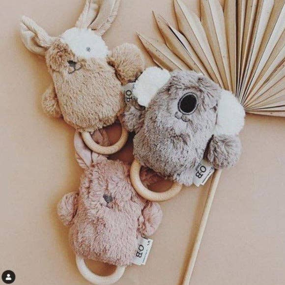 Lee Lamb Soft Rattle Toy 6.8"/17cm