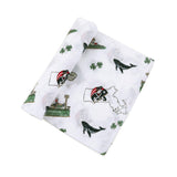 Massachusetts Baby Muslin Swaddle Receiving Blanket Extra Large 47 x 47