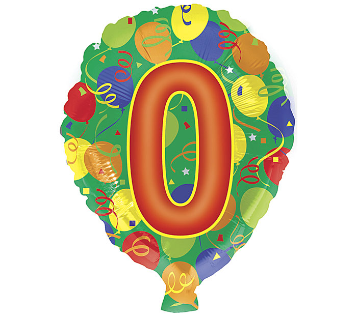 18" HBD NUMBER BALLOON || Burton+Burton