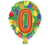 18" HBD NUMBER BALLOON || Burton+Burton