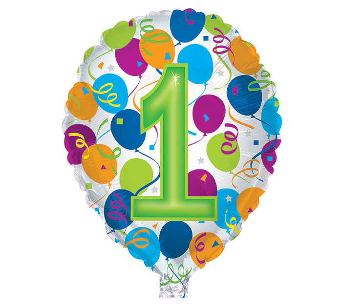 18" HBD NUMBER BALLOON || Burton+Burton