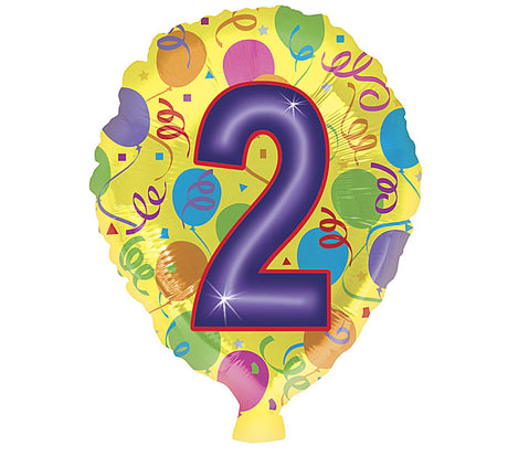 18" HBD NUMBER BALLOON || Burton+Burton