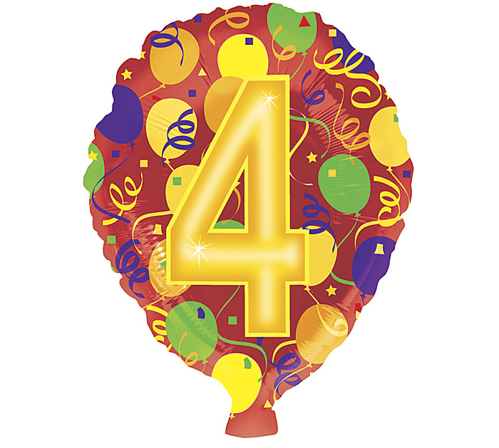 18" HBD NUMBER BALLOON || Burton+Burton