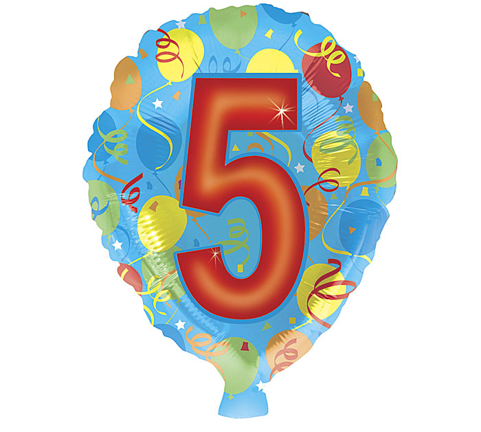 18" HBD NUMBER BALLOON || Burton+Burton