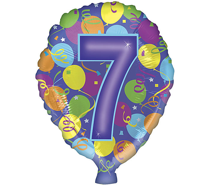 18" HBD NUMBER BALLOON || Burton+Burton