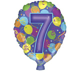 18" HBD NUMBER BALLOON || Burton+Burton