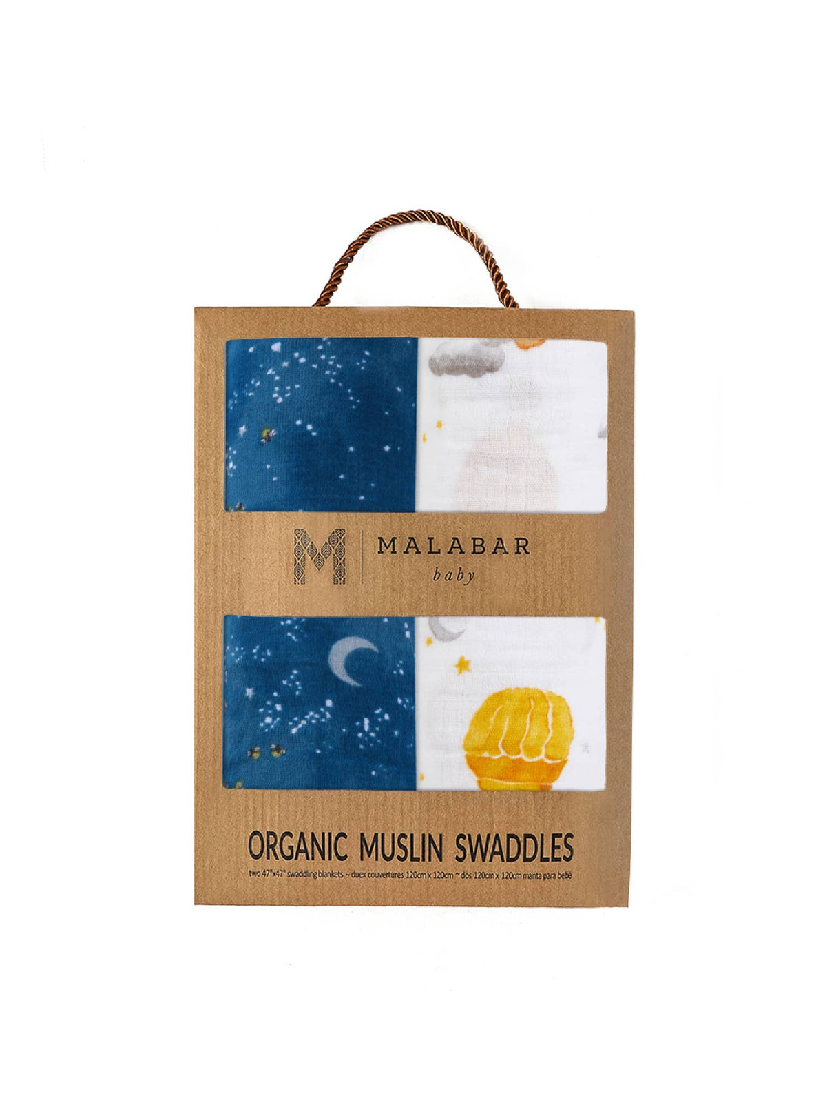 2-PC Swaddle Gift Set: GOTS Certified Organic Cotton Muslin