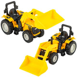6" Diecast Scoop Tractor 12/Display