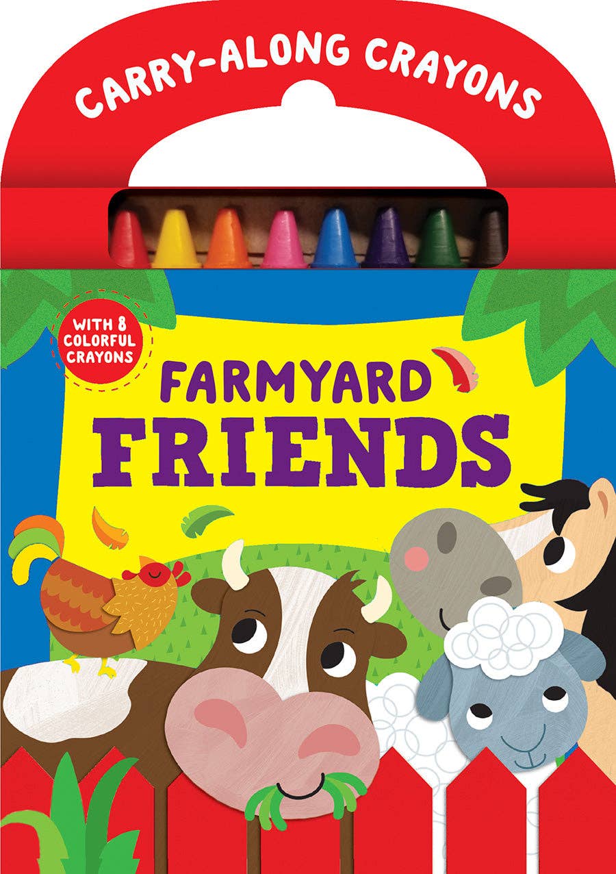 Farmyard Friends Carry-Along Crayons and Book