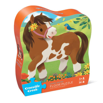 Cardboard jigsaw puzzle with 36 uniquely shaped pieces stored in a reusable box, featuring vibrant animal or vehicle patterns to enhance children’s problem-solving skills through tactile matching.