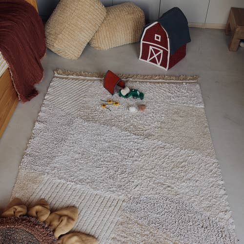 Washable play rug  Farm Fields