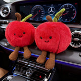 Creative Apple Plush Keychain Toy for Casual Style