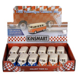 5" Diecast Pull Back 1962 VW Classic Bus   12/Db