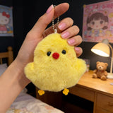 Cute Plush Baby Chick Keychain Animal Doll Cartoon Hanging Pendant