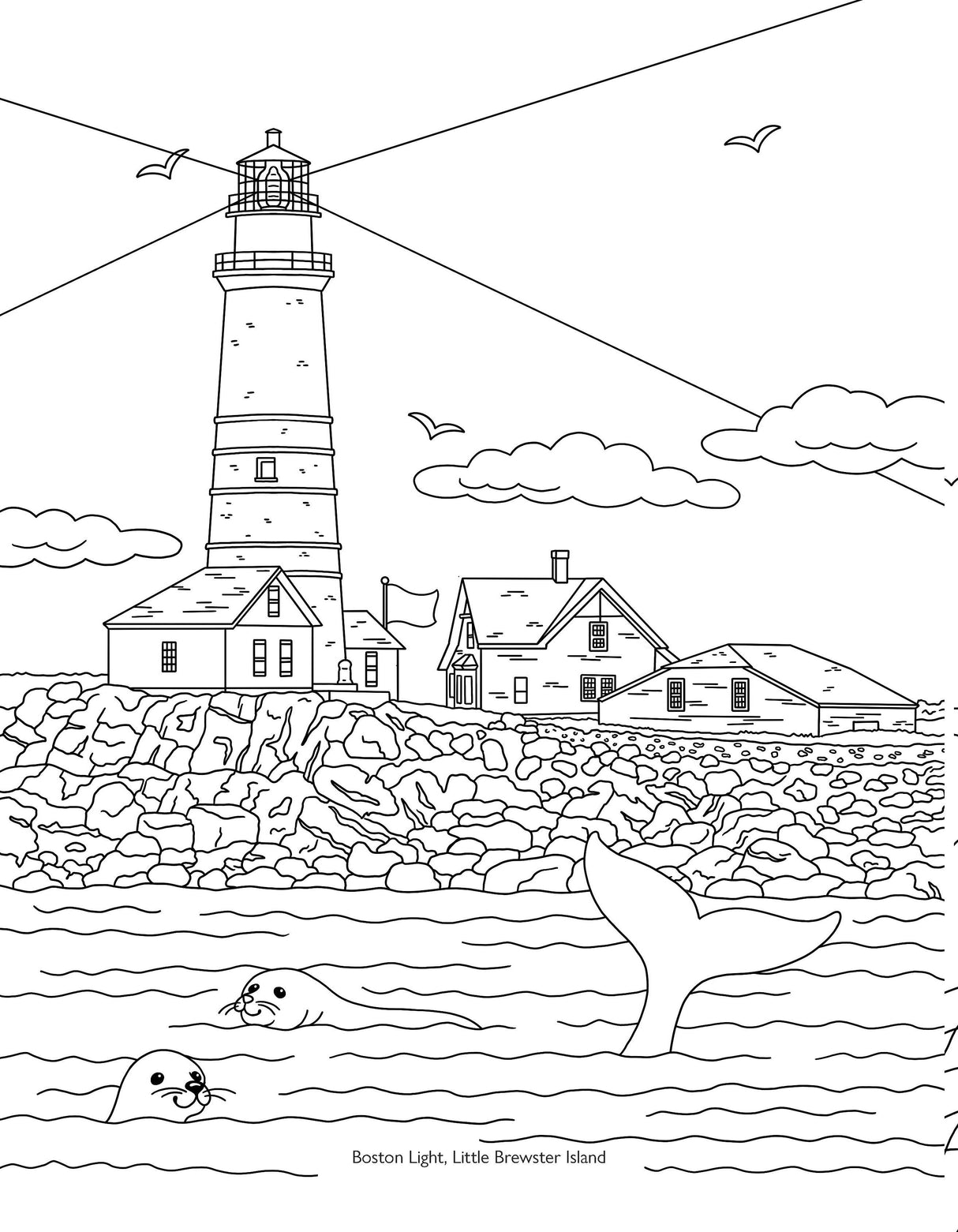 Color Me In Boston: A Coloring Book For All Ages