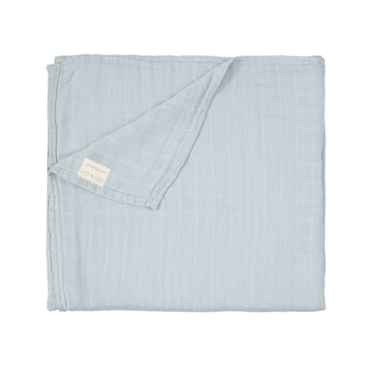 Bamboo Muslin Swaddle Blanket (Misty Sky)