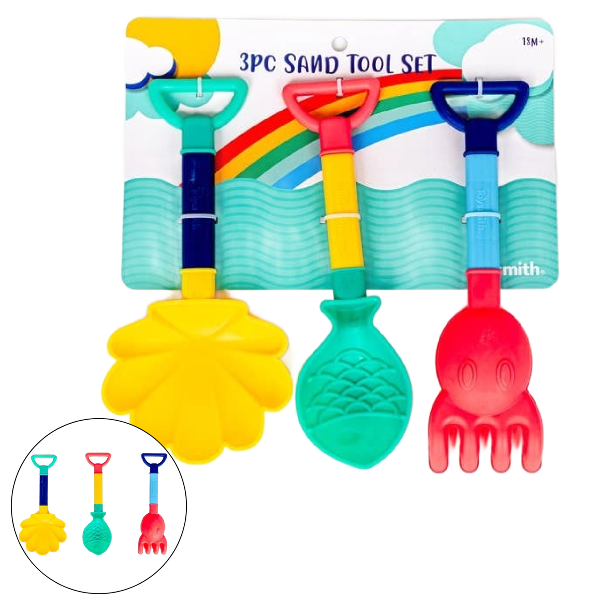Toysmith 3-Piece Sand Tool Set