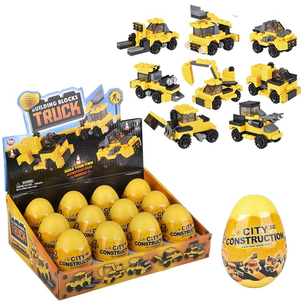 3" BUILDING BLOCK CONSTRUCTION TRUCK LLB Car Toys