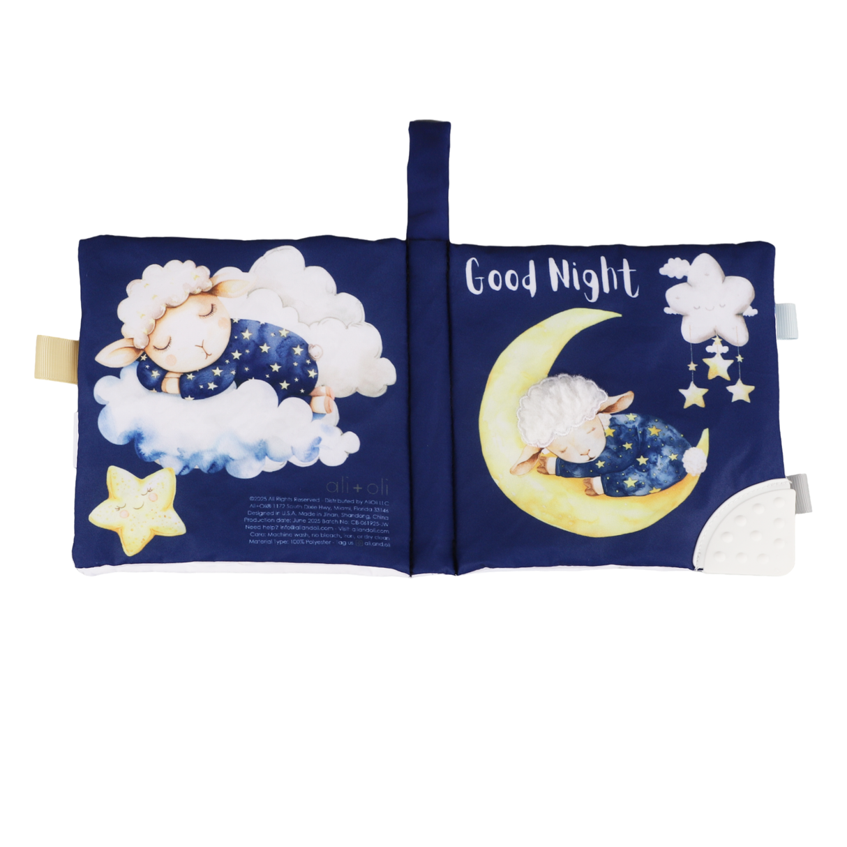 Good Night – 10-Page Crinkle Cloth Book for Babies & Toddler