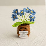 Handmade Knitted Potted Plants Cotton Desk Decor
