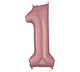 34" PKG SHAPE NUMBER ROSE GOLD