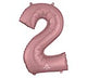 34" PKG SHAPE NUMBER ROSE GOLD