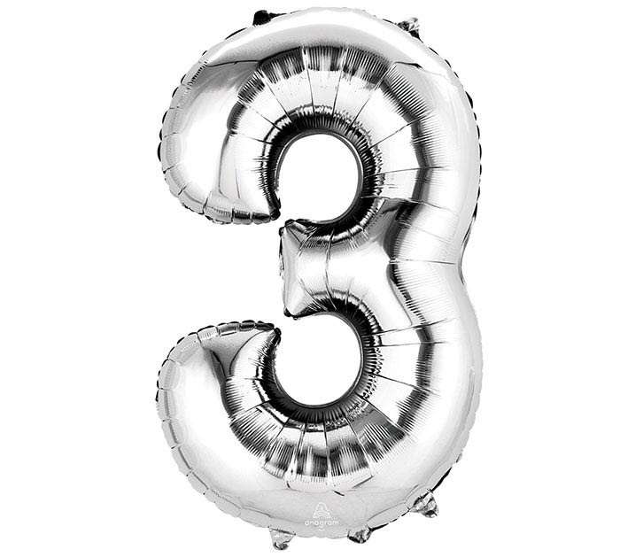 34"PKG NUMBER 3 SILVER