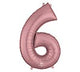 34" PKG SHAPE NUMBER ROSE GOLD