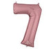 34" PKG SHAPE NUMBER ROSE GOLD