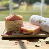 Pink Berry Mimosa Handmade Soap Bar VEGAN COLD PROCESS