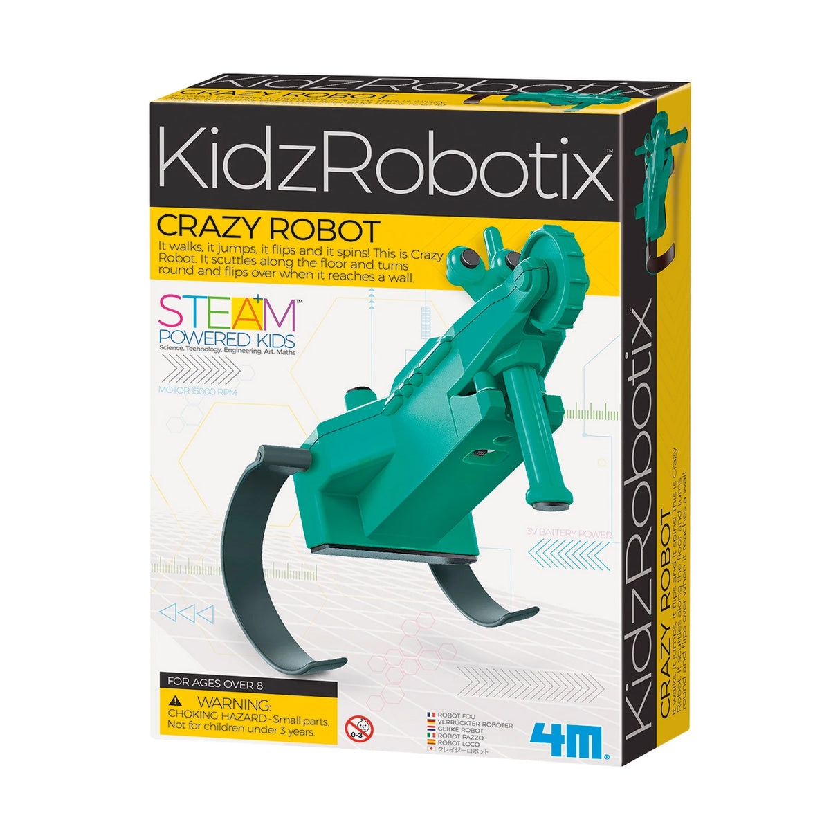 4M Kidz Robotix Crazy Robot Kit-Stem Toys For Kids