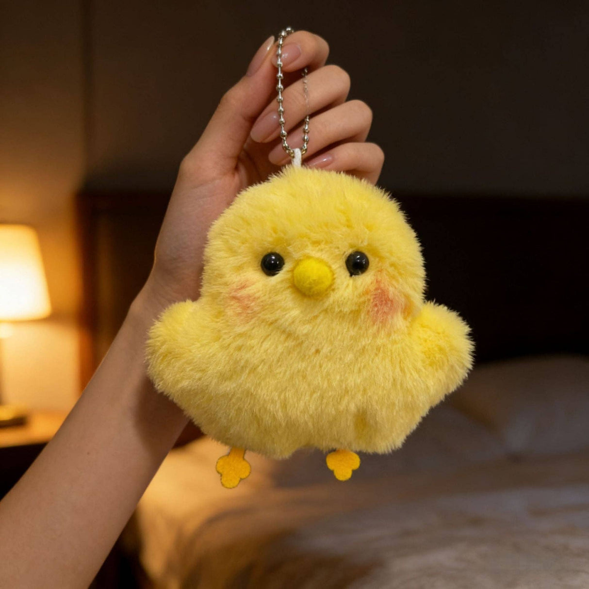 Cute Plush Baby Chick Keychain Animal Doll Cartoon Hanging Pendant