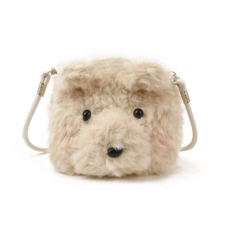 Cute Plush Bear Shoulder Bag Mini Crossbody Bag for Kids