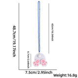 Children's Easter Bunny Necklace Colorful Egg Chain for Family Gatherings