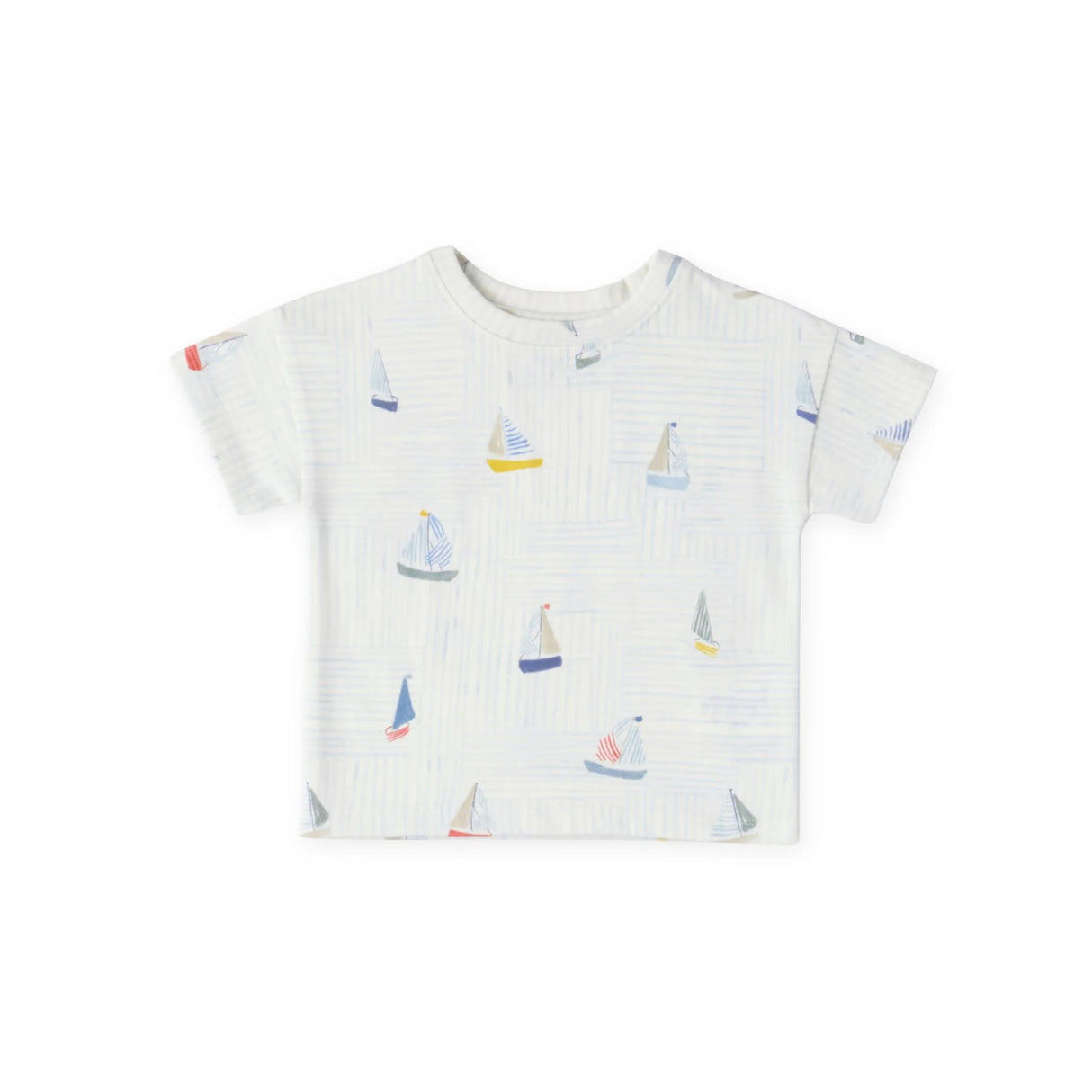 Dropped Shoulder Short Sleeve T-Shirt - Set Sail
