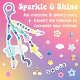 Backpack Keychain Kit for Kids - Makes 2 beaded keychains
