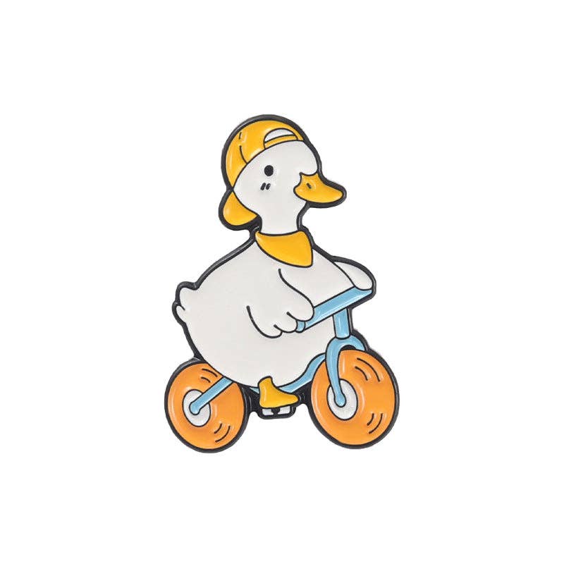 Duck Cute Metal Lapel Pin Unisex Animal Accessory