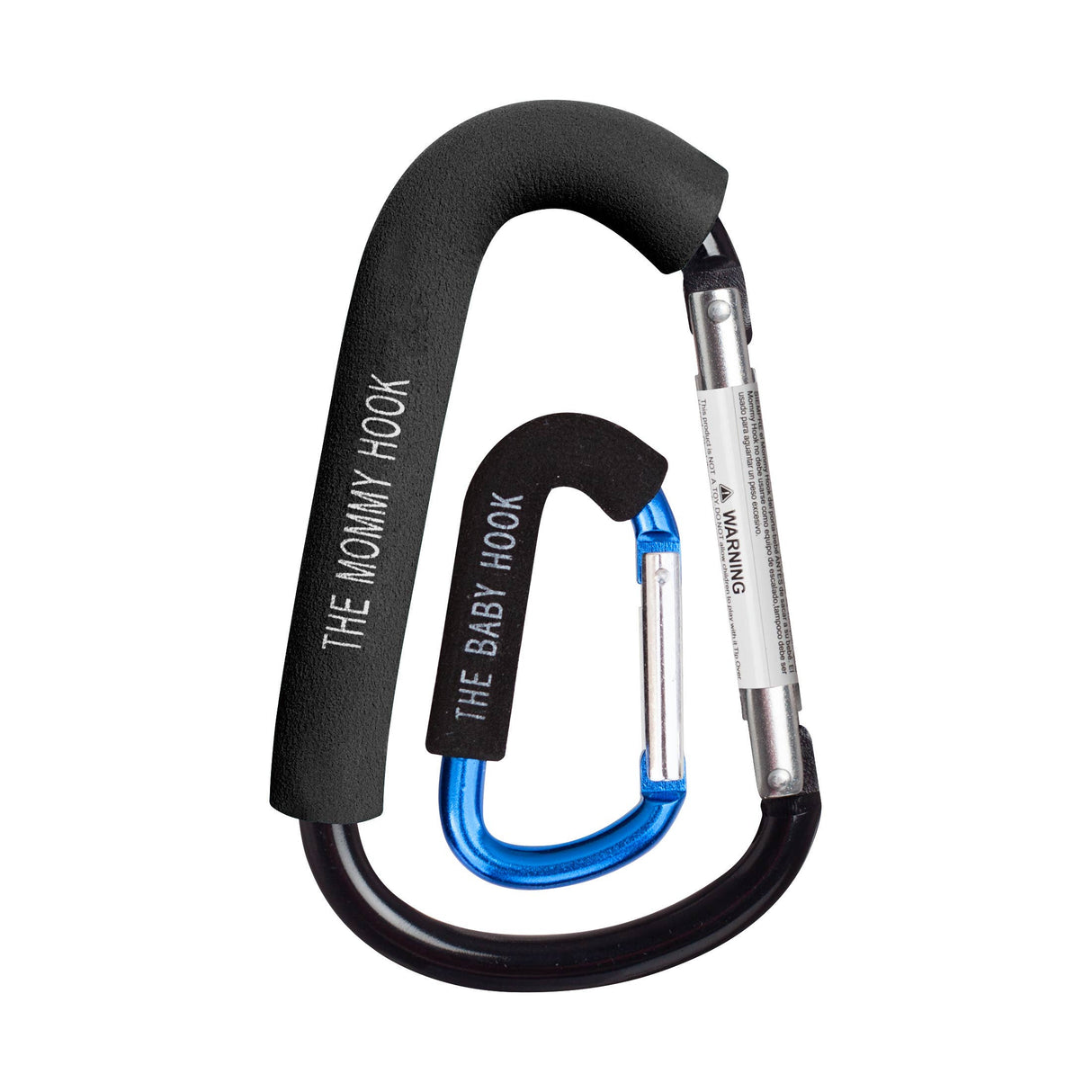 The Mommy Hook Stroller Accessory Double Hook - Black & Blue